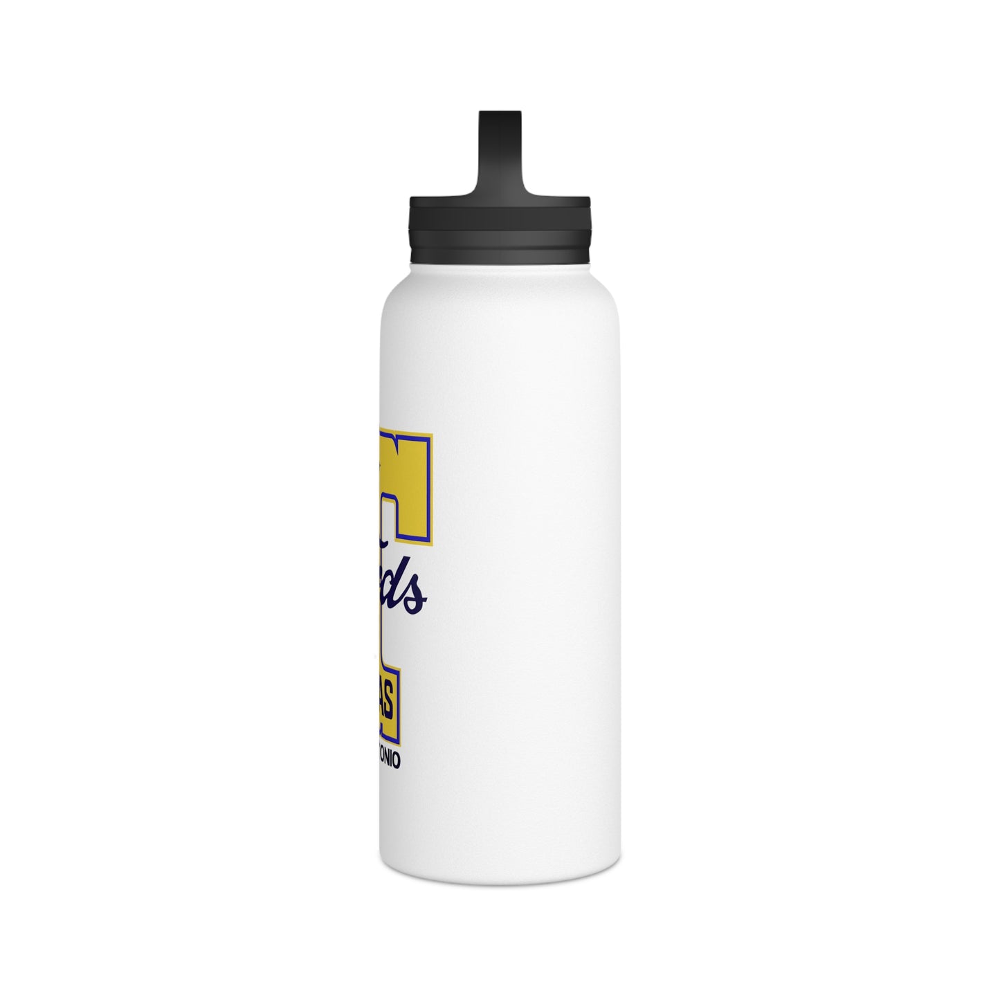 T Fords of Texas Stainless Steel Water Bottle, Handle Lid