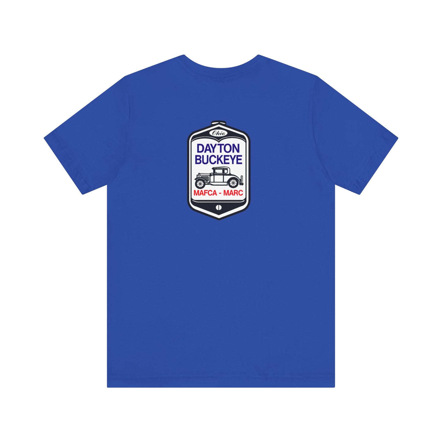 Dayton Buckeye (front and back logo) Unisex Jersey Short Sleeve Tee