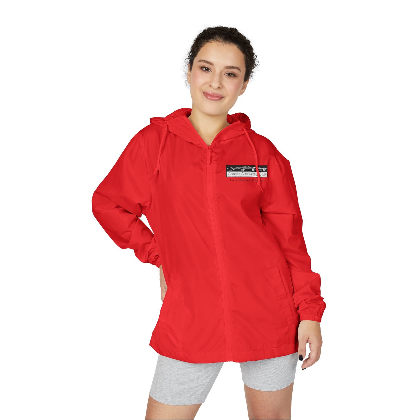 Little Detroit Chapter AACA Windbreaker Jacket — Front and Back Logos
