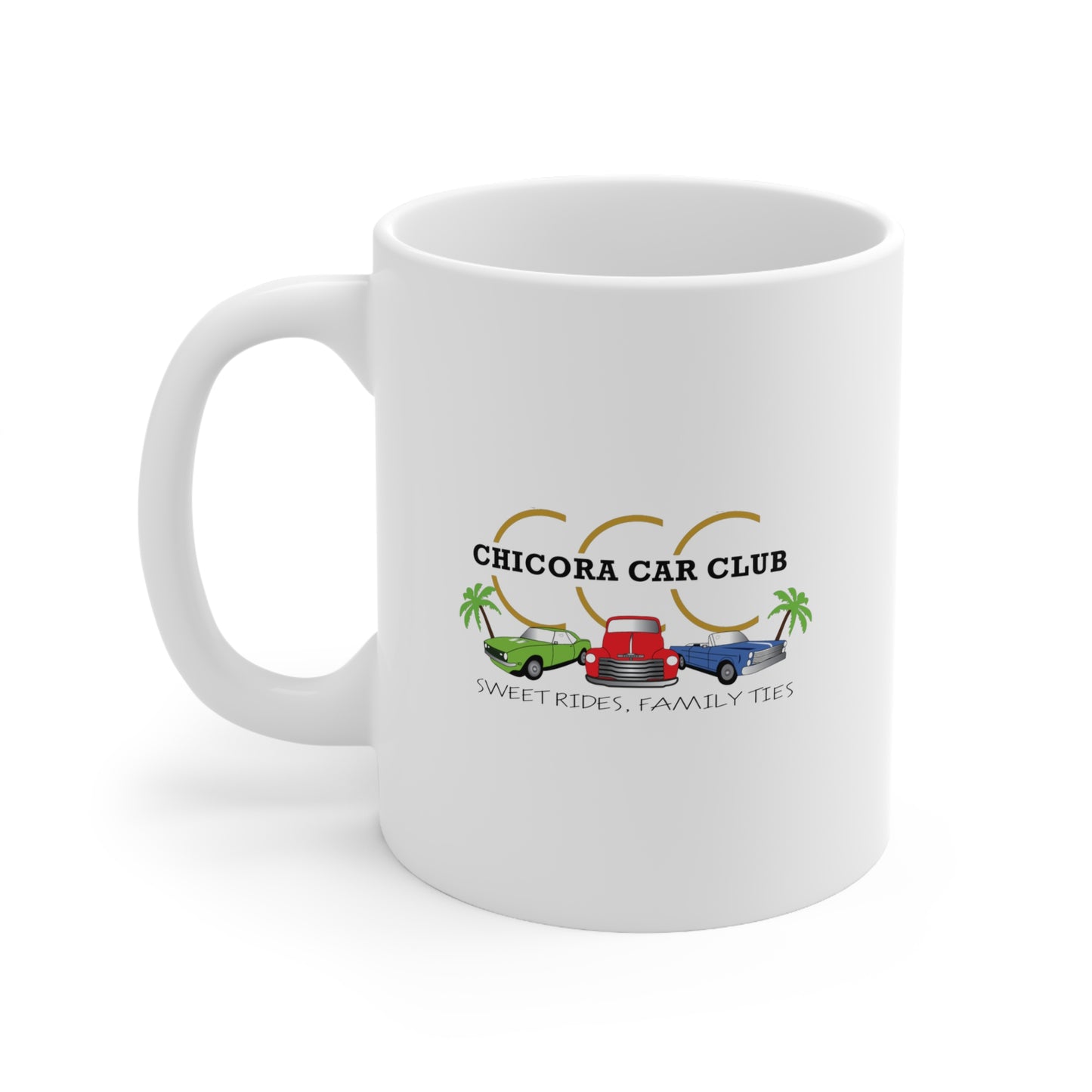 Chicora Car Club Coffee Mugs, 11oz, 15oz, Perfect Gift for Car Enthusiasts, Family Gatherings, Coffee Lovers, Birthday, Father's Day