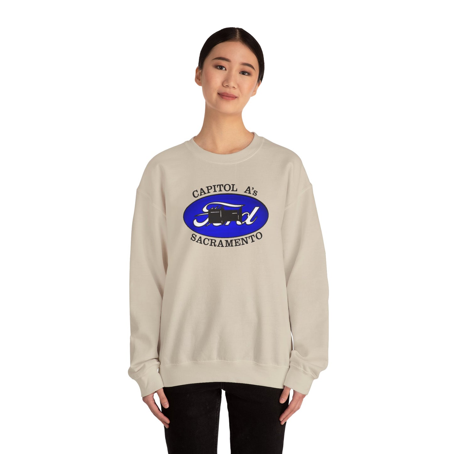 Capitol A's (front print) Unisex Heavy Blend™ Crewneck Sweatshirt