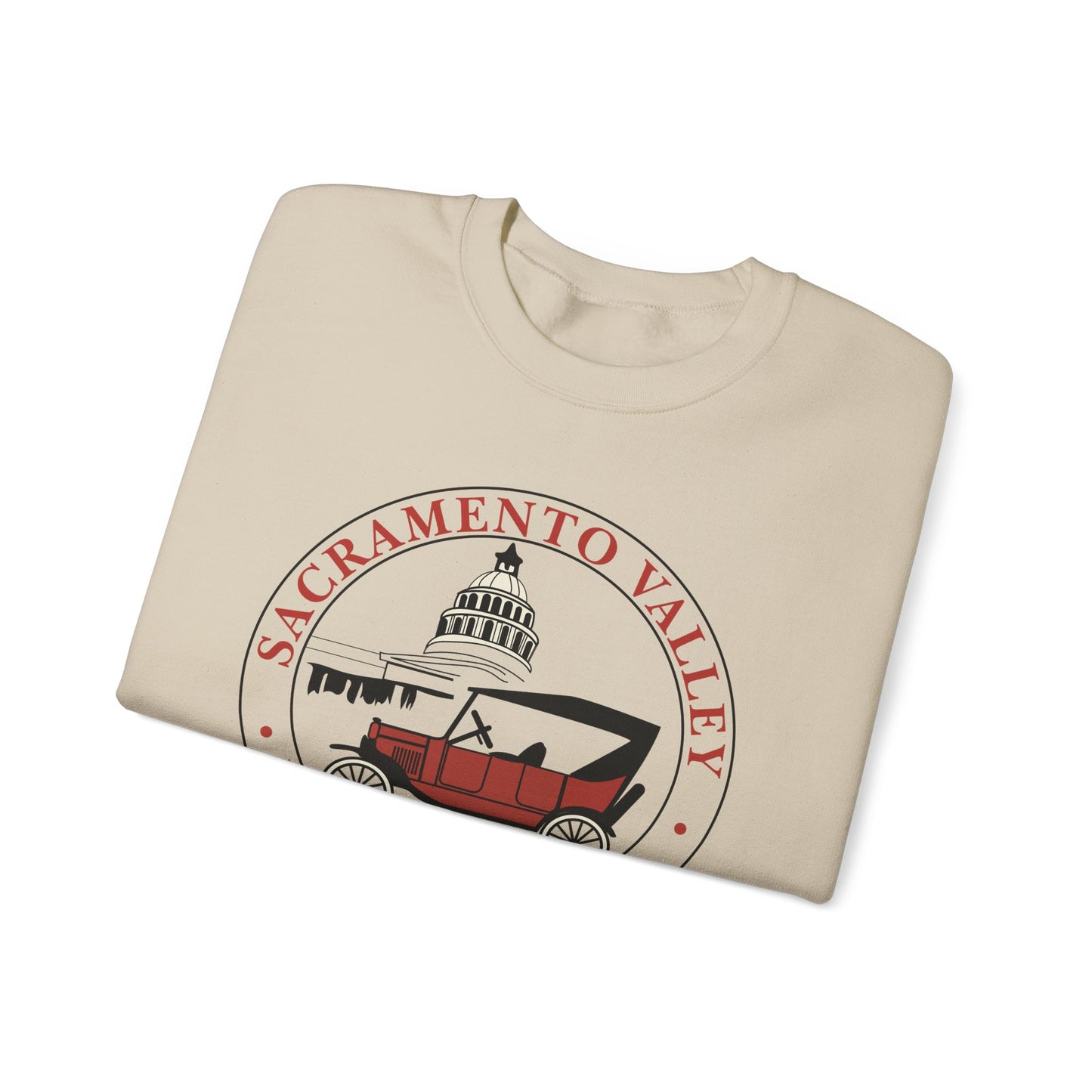 Sacramento Valley Model T Club (front and back logo) Unisex Heavy Blend™ Crewneck Sweatshirt