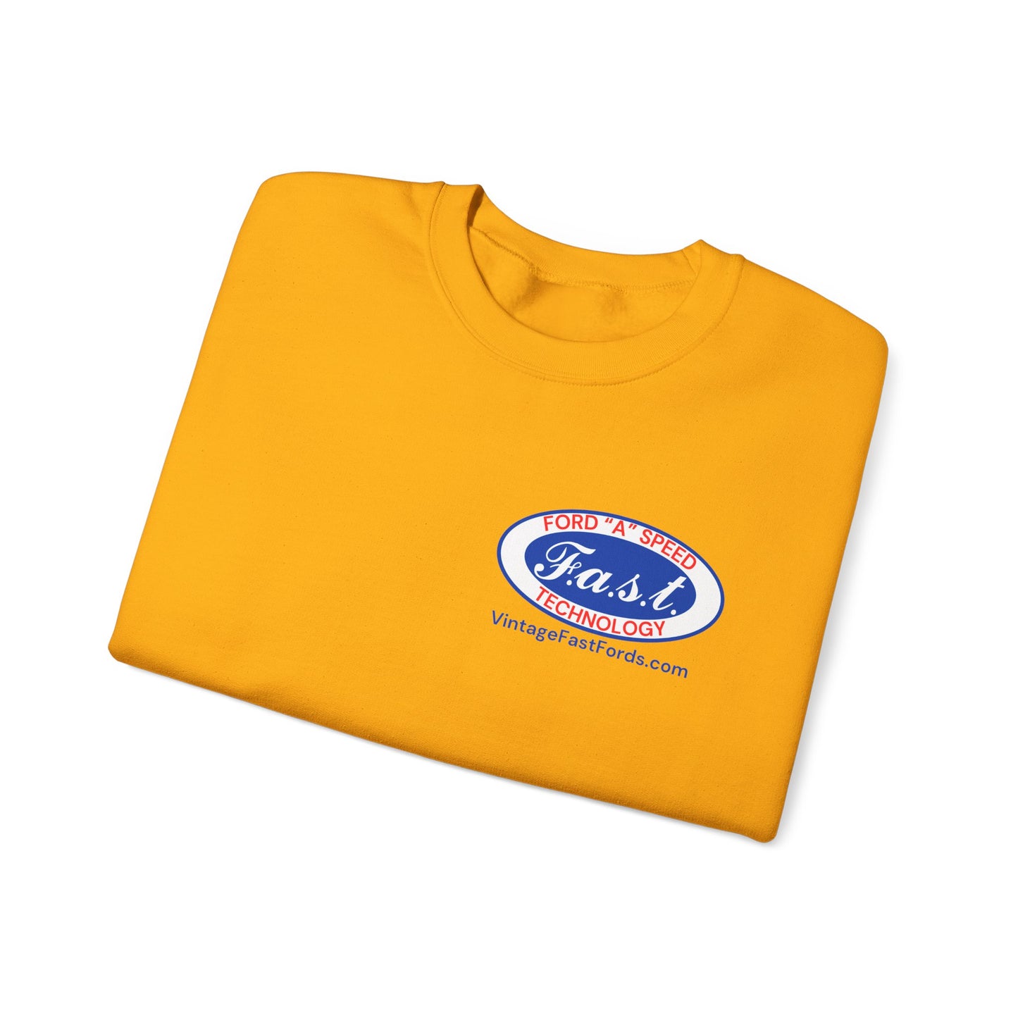 F.A.S.T. Ford "A" Speed Technology (front & back logo) Unisex Crewneck Sweatshirt