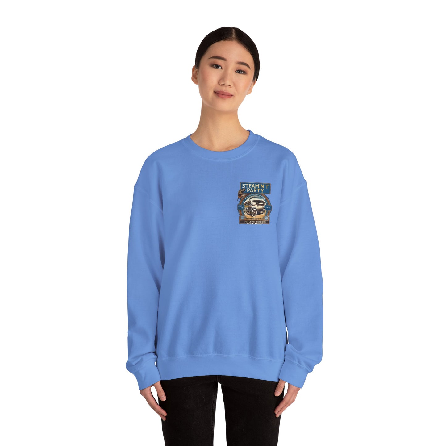 Foothills Model T Ford Club STEAM'N T PARTY Sweatshirt (front and back logos)