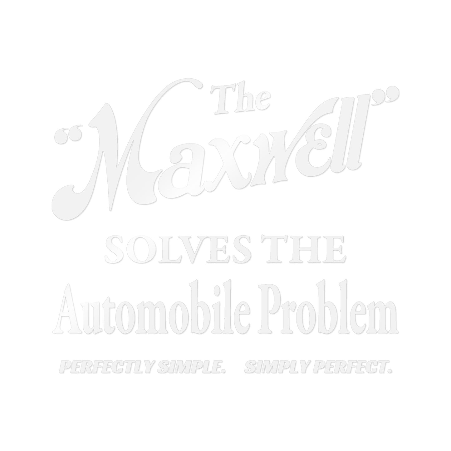 Maxwell Briscoe Motor Club Die-Cut Stickers - Perfect for Car Enthusiasts