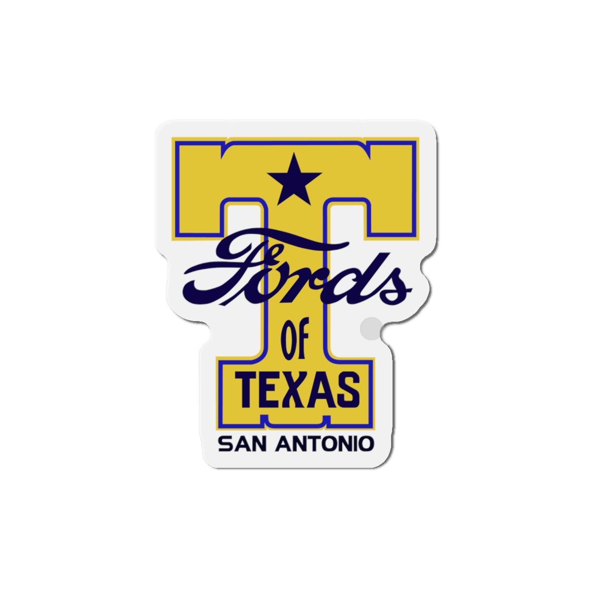 T Fords of Texas Die-Cut Magnets