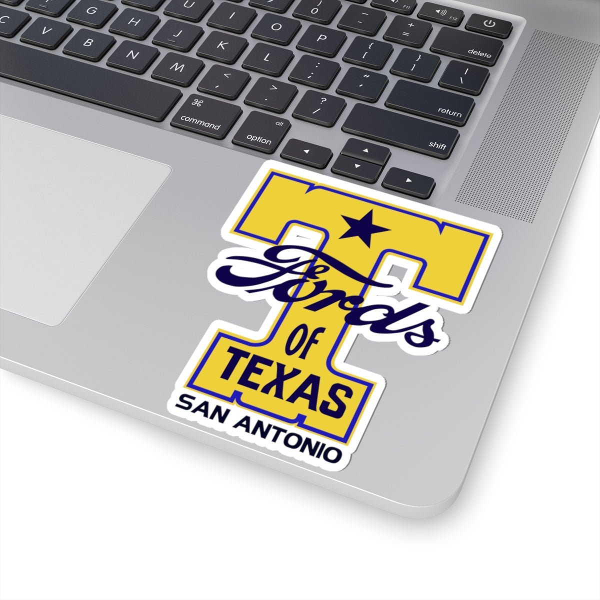 T Fords of Texas (transparent or white) Kiss-Cut Stickers - Great for your "T" or trailer