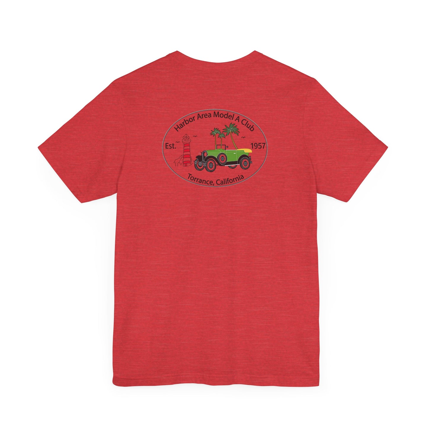 Harbor Area Model A Club (front and back logo) Tee - Casual Unisex T-Shirt for Farming Enthusiasts