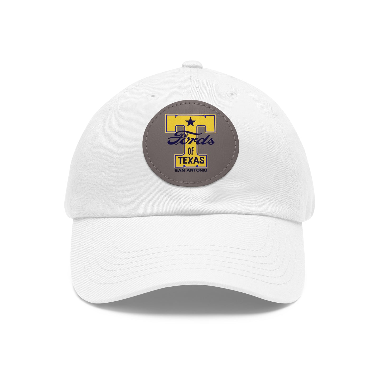 T Fords of Texas Dad Hat with Leather Patch (Round)
