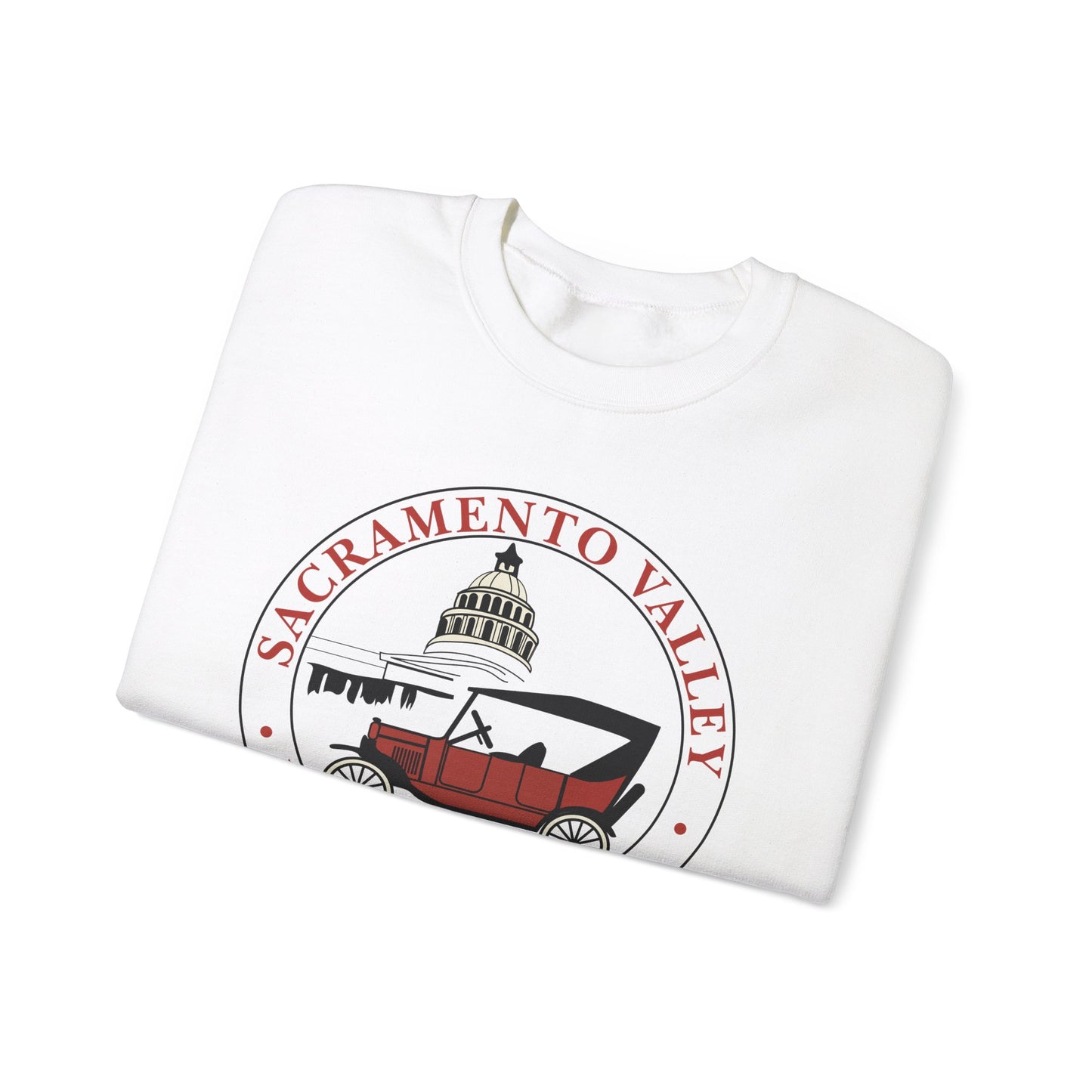 Sacramento Valley Model T Club (front and back logo) Unisex Heavy Blend™ Crewneck Sweatshirt