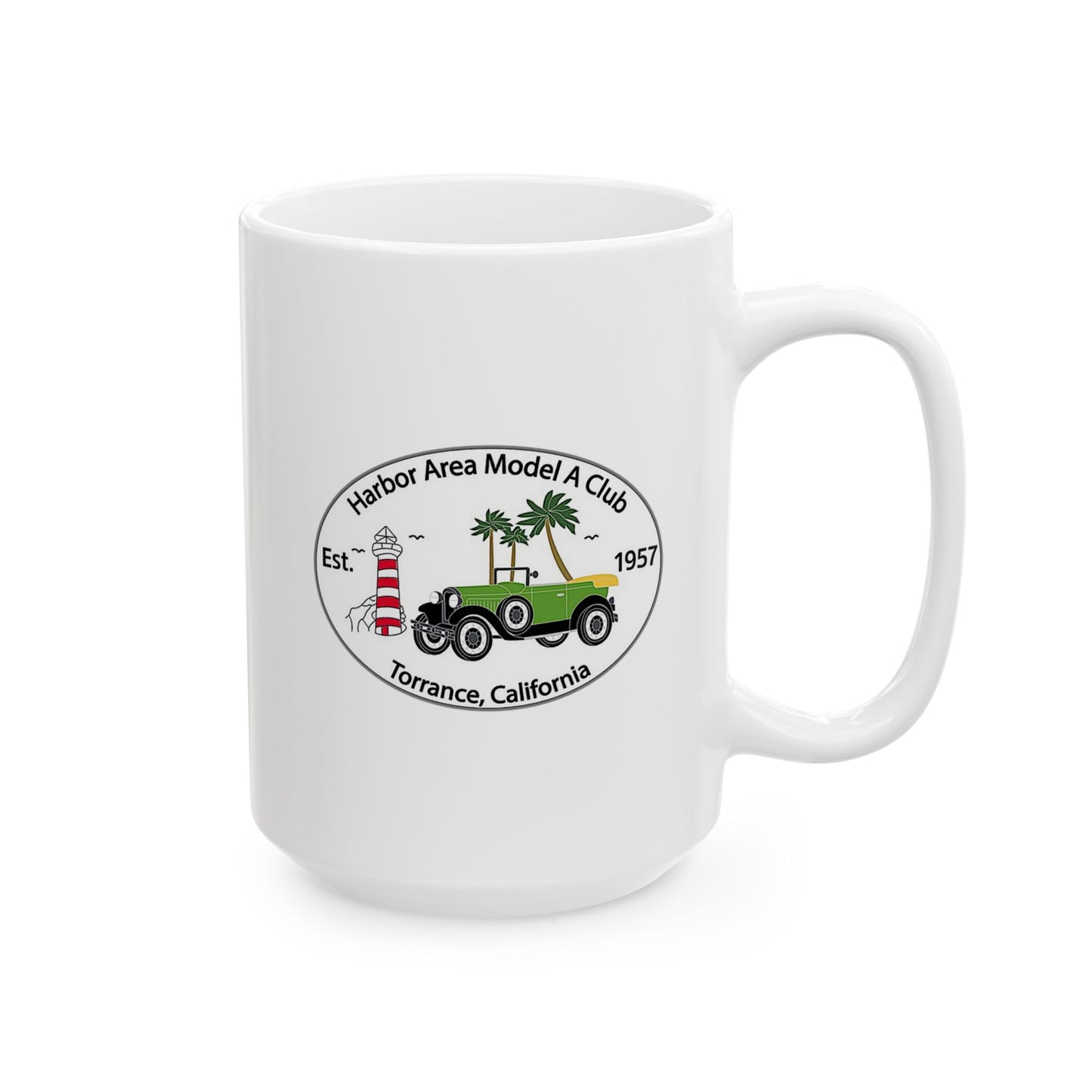 Harbor Area Model A Club Ceramic Mug - Vintage Club Design (11oz & 15oz) - Perfect Gift for Coffee Lovers