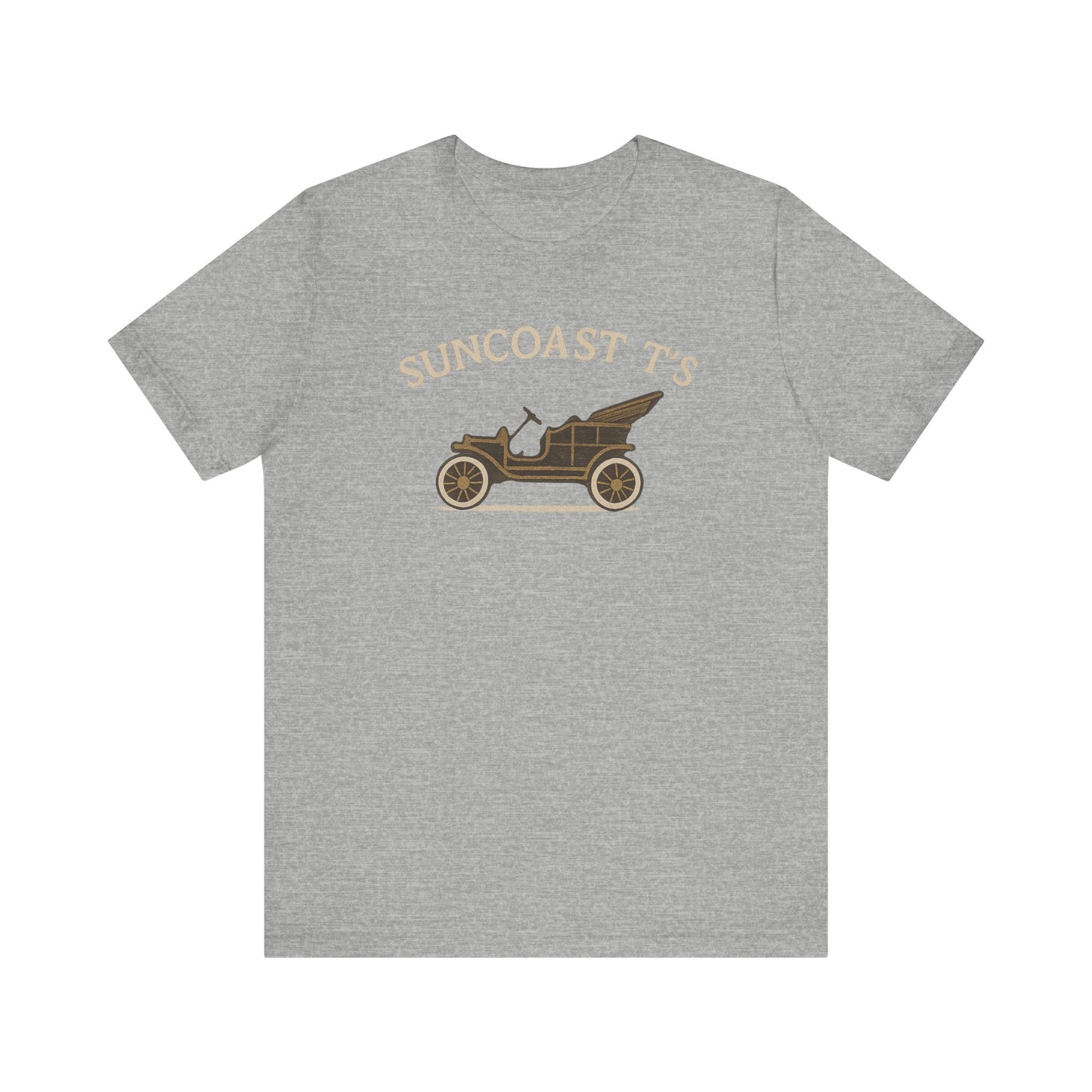 Suncoast T's large front logo - Unisex Tee, Casual Wear, Gift for Car Enthusiasts, Summer Fashion, Retro Style