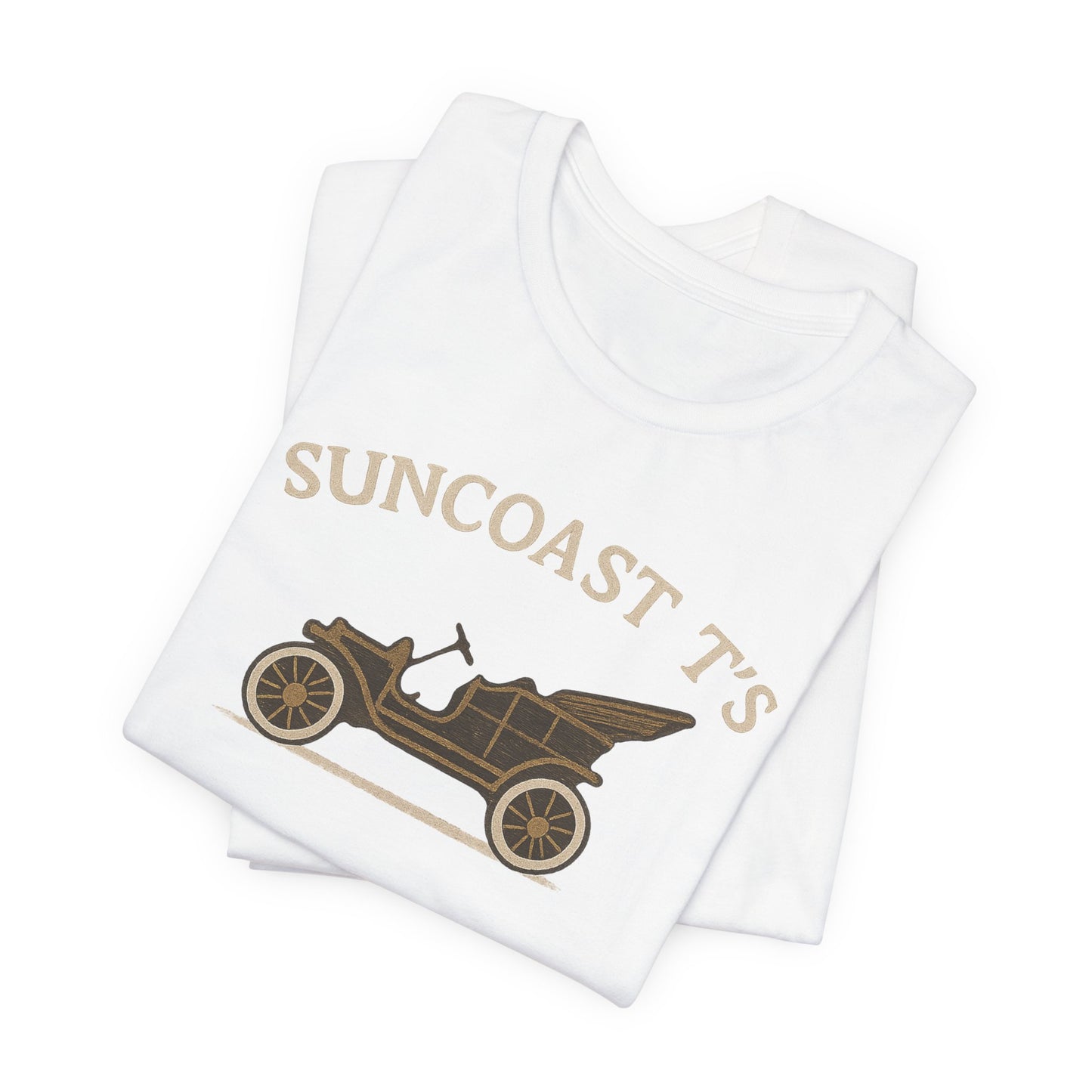 Suncoast T's large front logo - Unisex Tee, Casual Wear, Gift for Car Enthusiasts, Summer Fashion, Retro Style