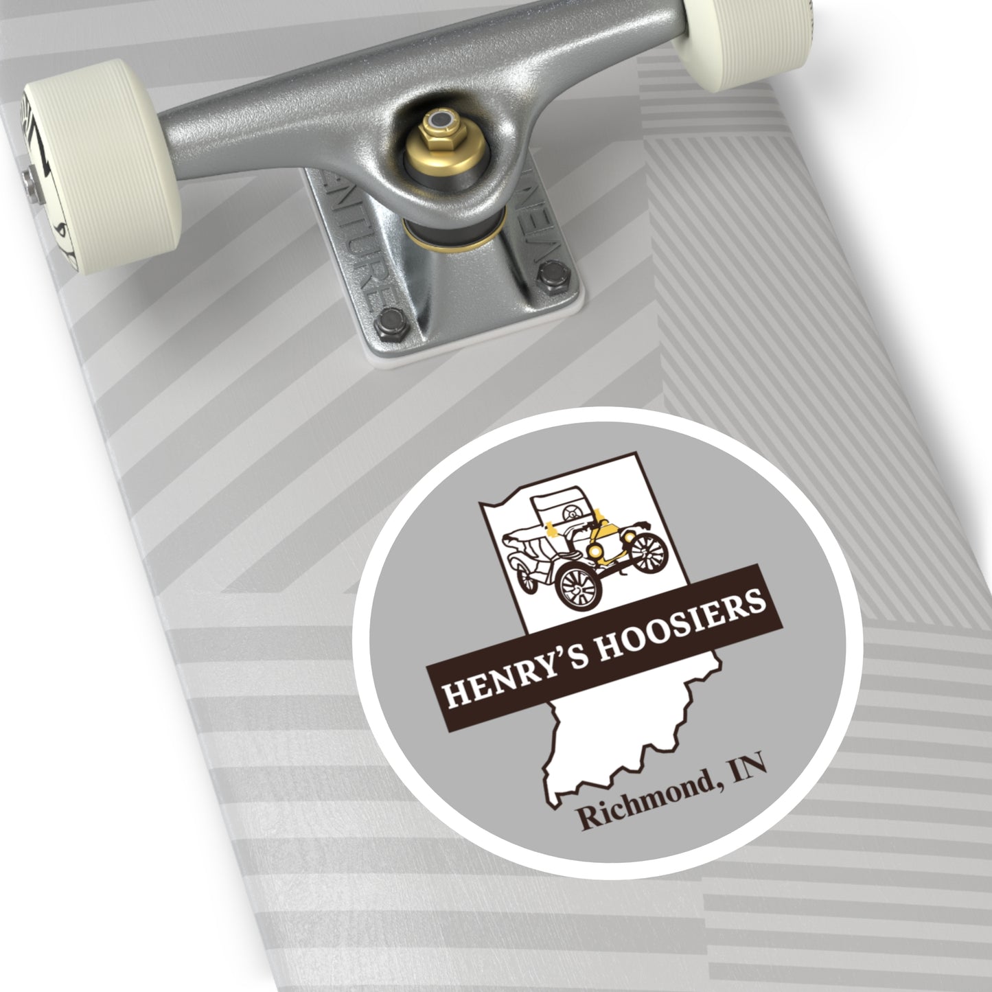 Henry's Hoosiers Round Stickers, Indoor\Outdoor