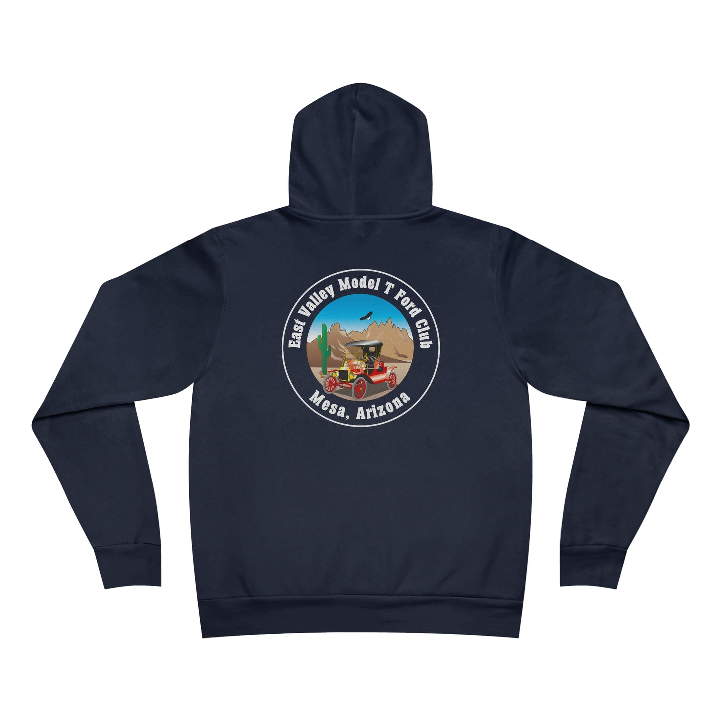 East Valley Model T Ford Club Unisex Sponge Fleece Pullover Hoodie
