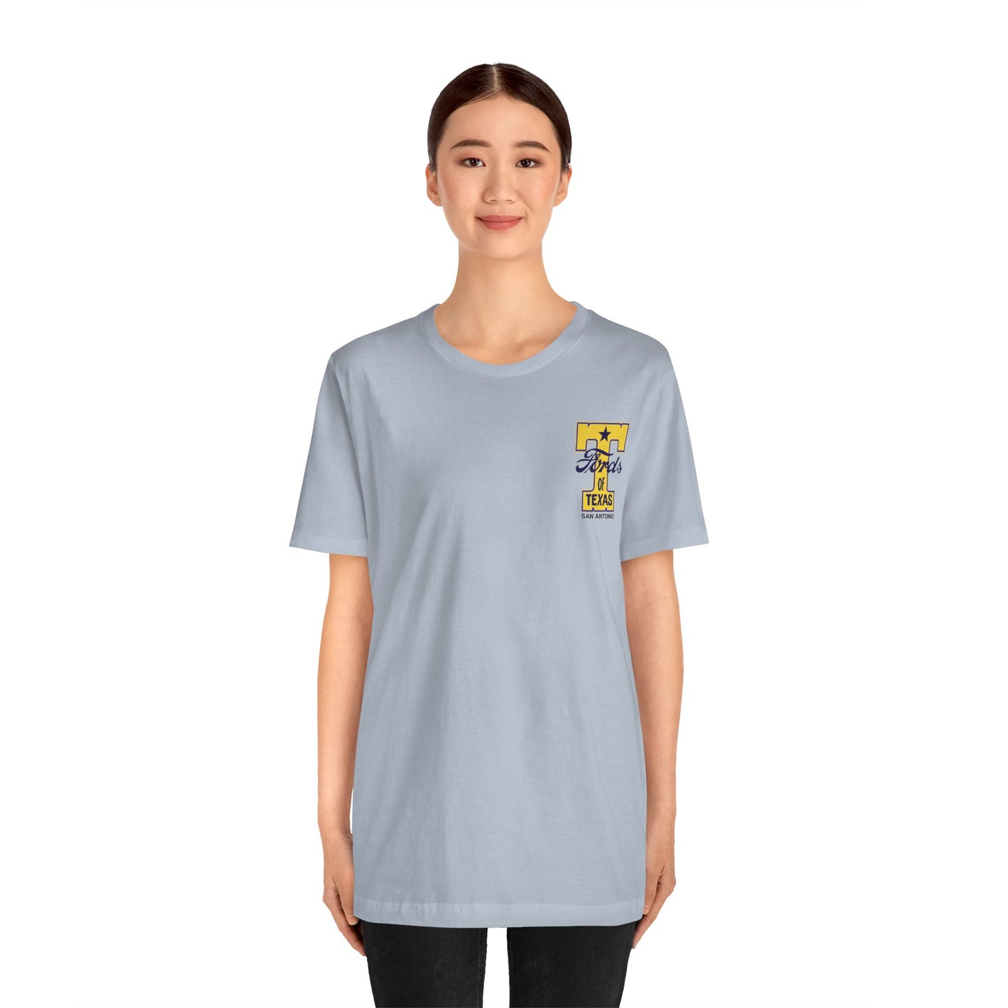 T Fords of Texas (front and back print) Unisex Jersey Short Sleeve Tee