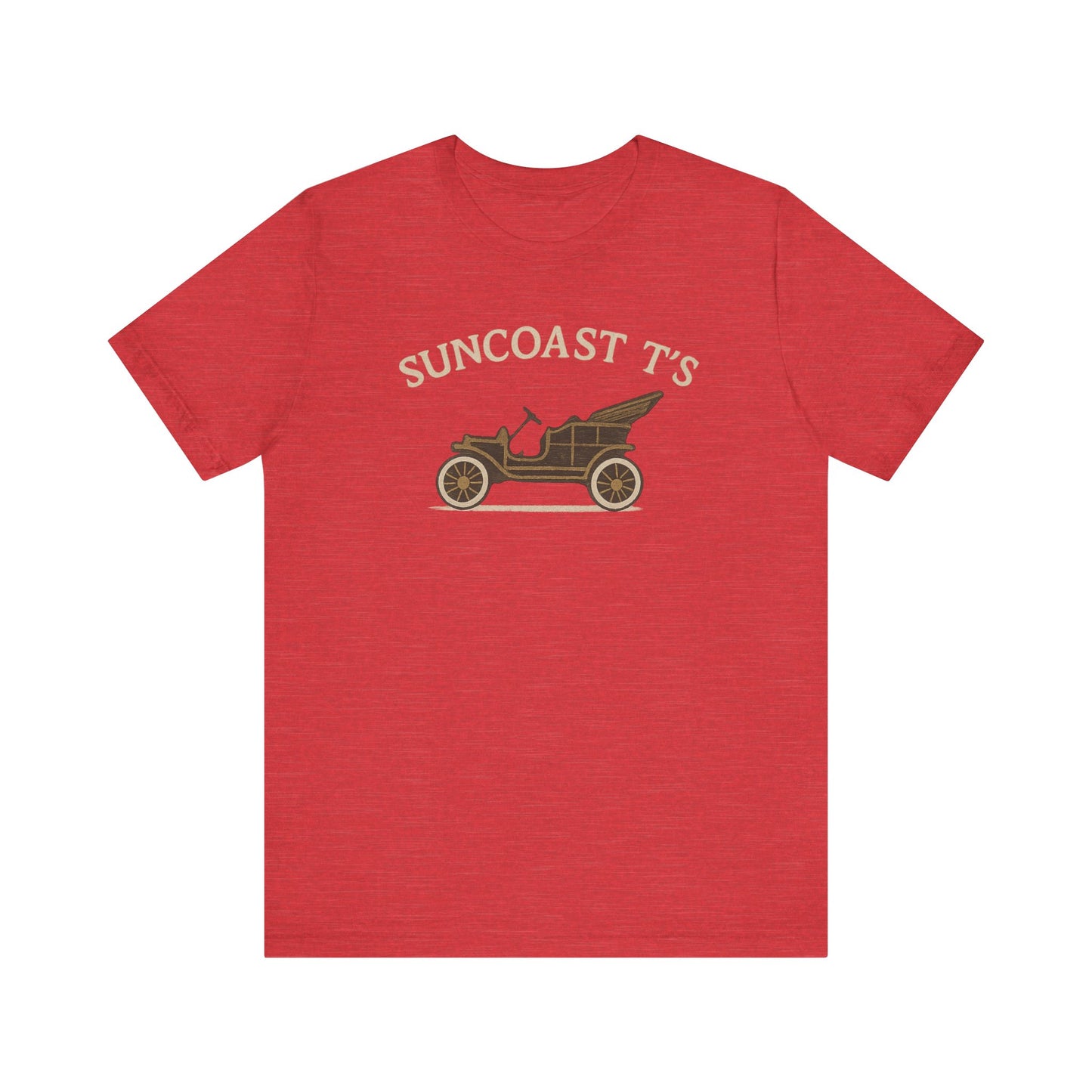 Suncoast T's large front logo - Unisex Tee, Casual Wear, Gift for Car Enthusiasts, Summer Fashion, Retro Style