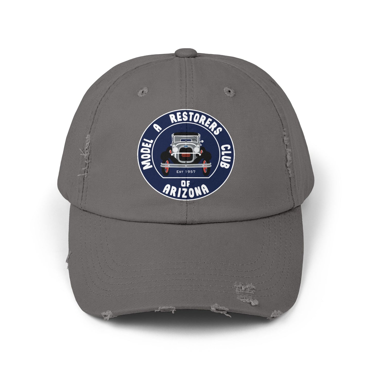 MARC of Arizona Unisex Distressed Cap - Model A Restoration Club of Arizona Emblem