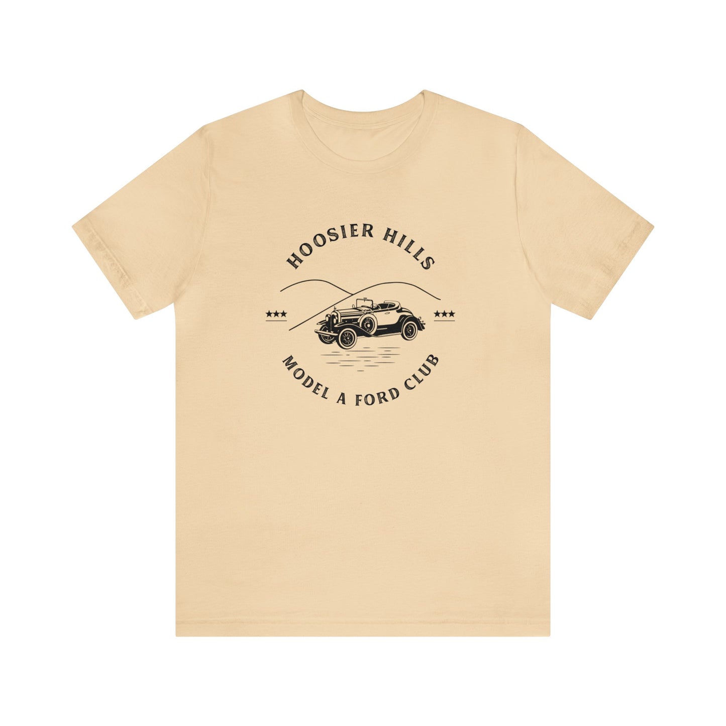 Hoosier Hills Model A Ford Club Unisex Jersey Short Sleeve Tee