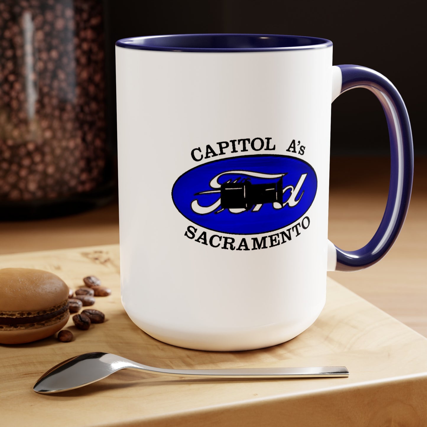 Capitol A's Two-Tone Coffee Mugs, 15oz