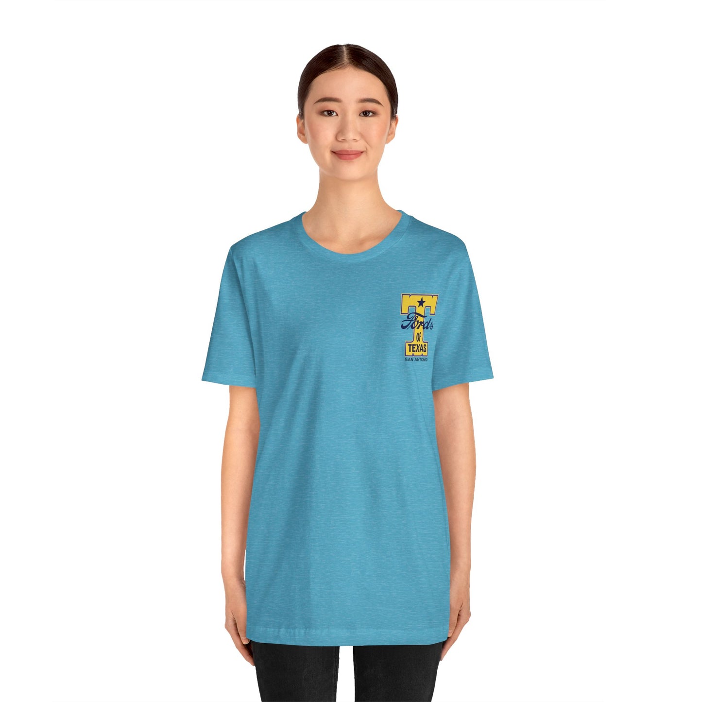 T Fords of Texas (front and back print) Unisex Jersey Short Sleeve Tee