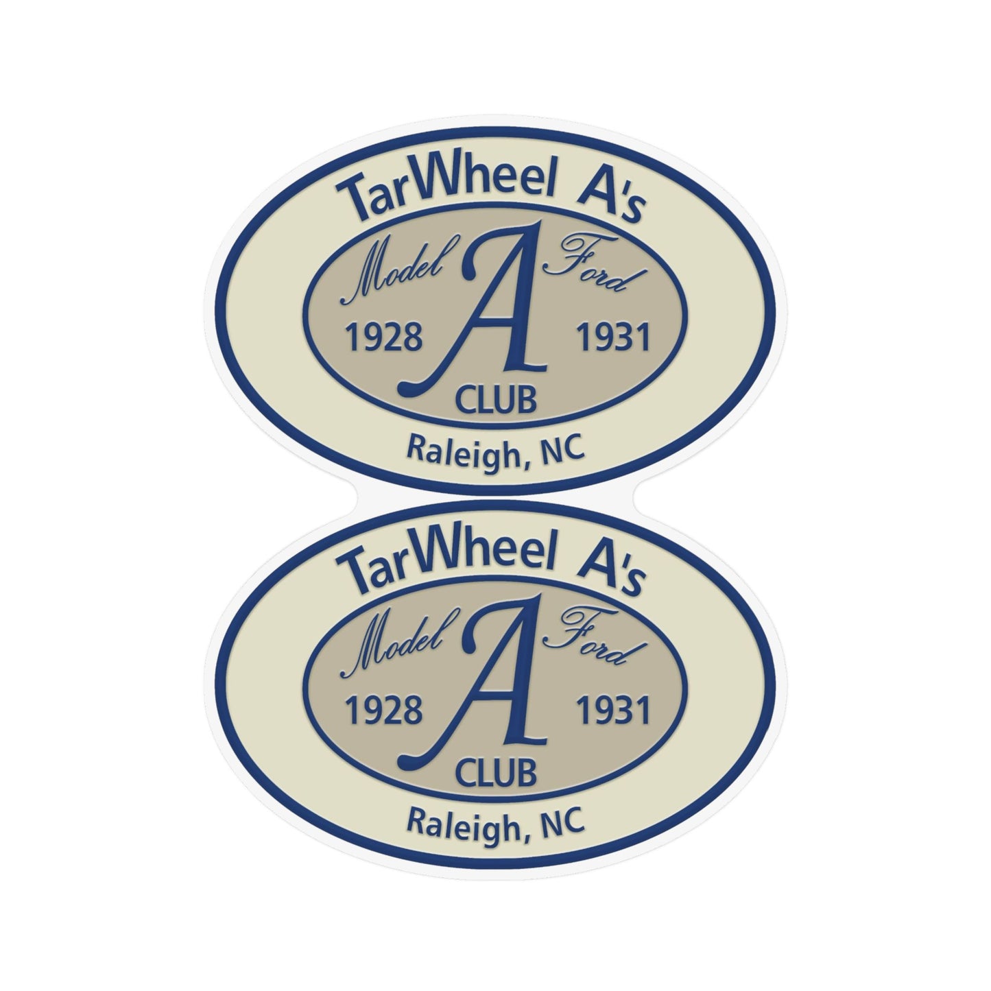 TarWheel A's Club Oval Magnet — Two 18"x 12" Car or Trailer Magnets