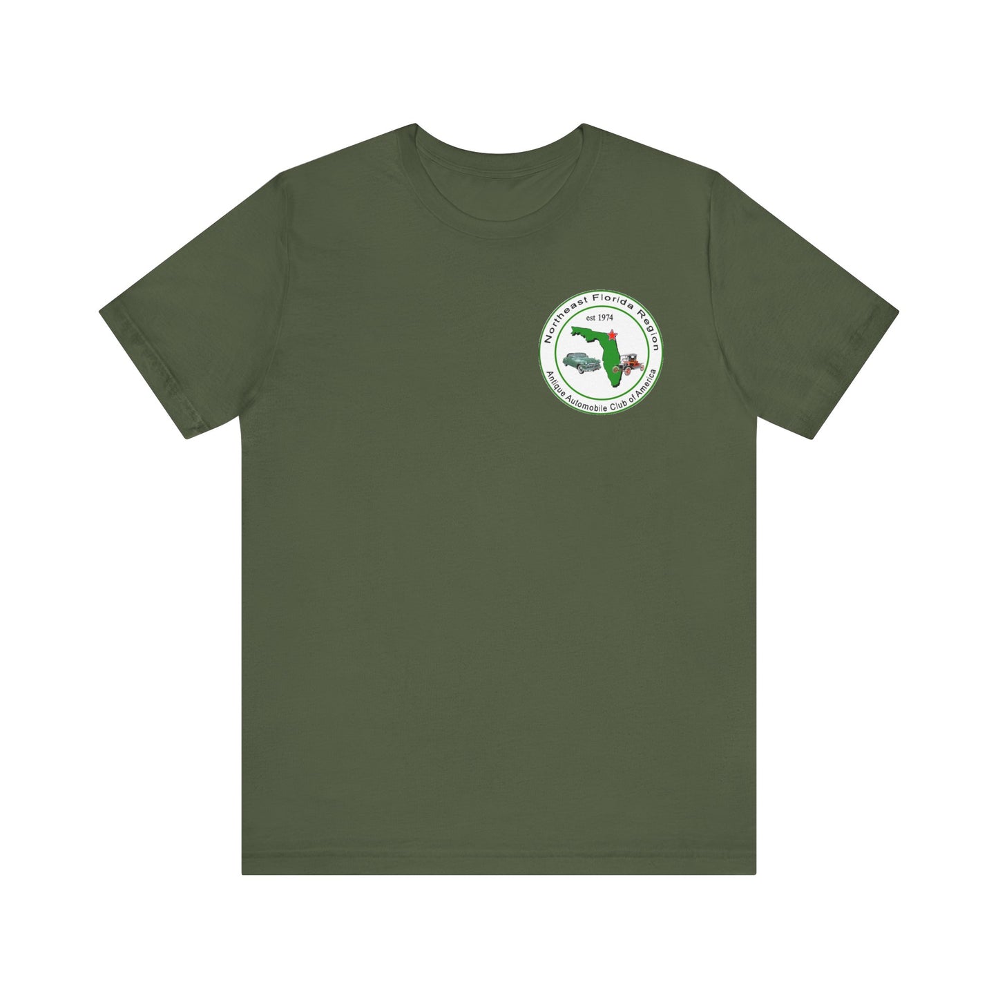 Northeast Florida Region AACA (front and back logos) - Unisex Jersey Shirt for Car Enthusiasts
