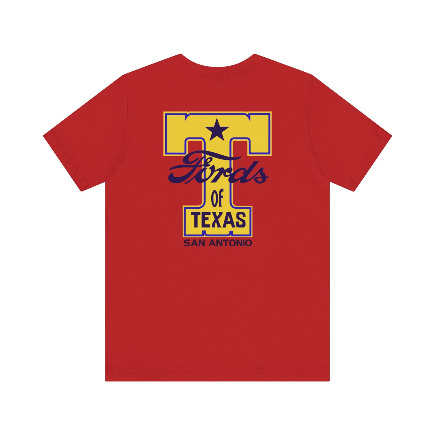 T Fords of Texas (front and back print) Unisex Jersey Short Sleeve Tee
