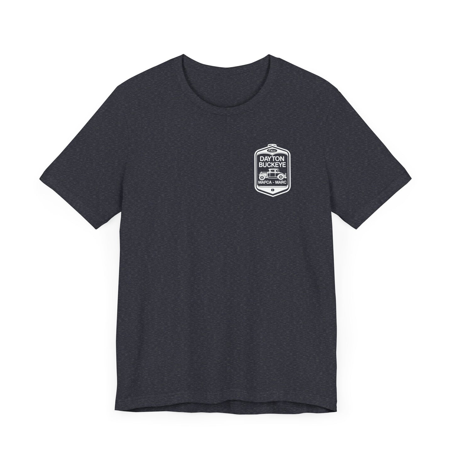 Dayton Buckeye (front and back logo) Unisex Jersey Short Sleeve Tee