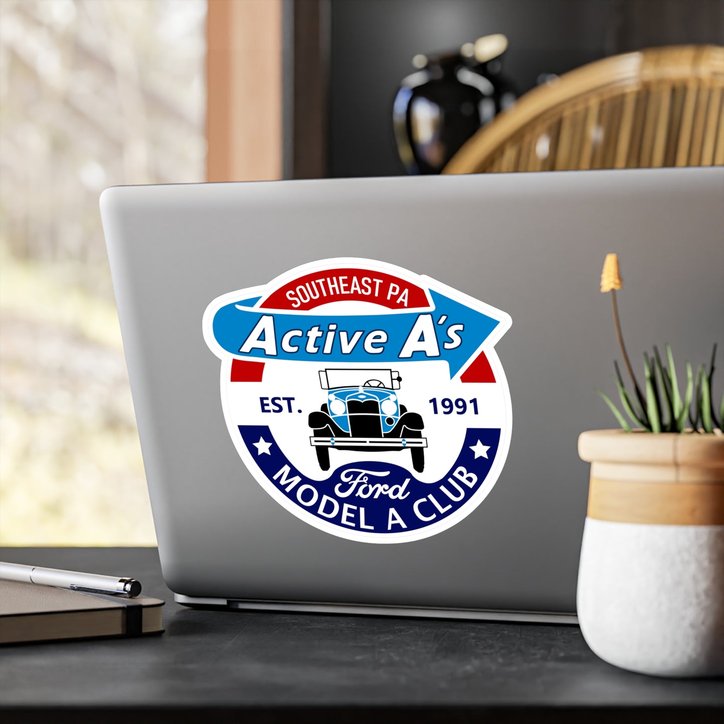 Active A's Ford Model A Club Vinyl Decal — Car Sticker