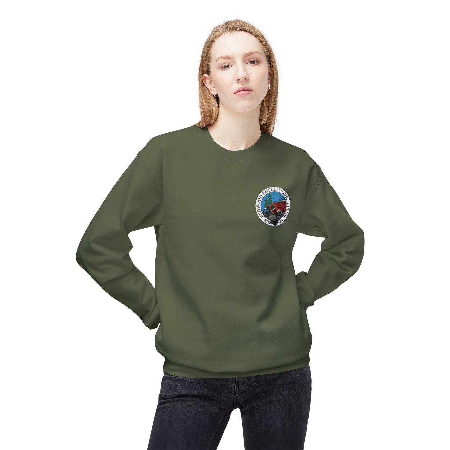 Redwood Empire Model T Club Sweatshirt - Softstyle Crewneck for Classic Car Enthusiasts