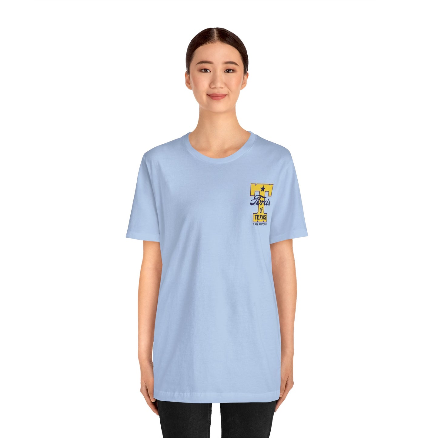 T Fords of Texas (front and back print) Unisex Jersey Short Sleeve Tee