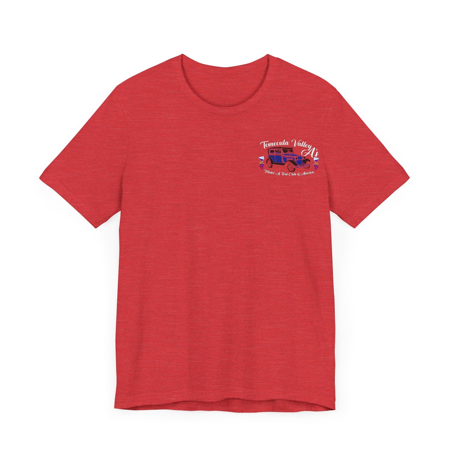 Temecula Valley A's (front and back print) Unisex Jersey Short Sleeve Tee