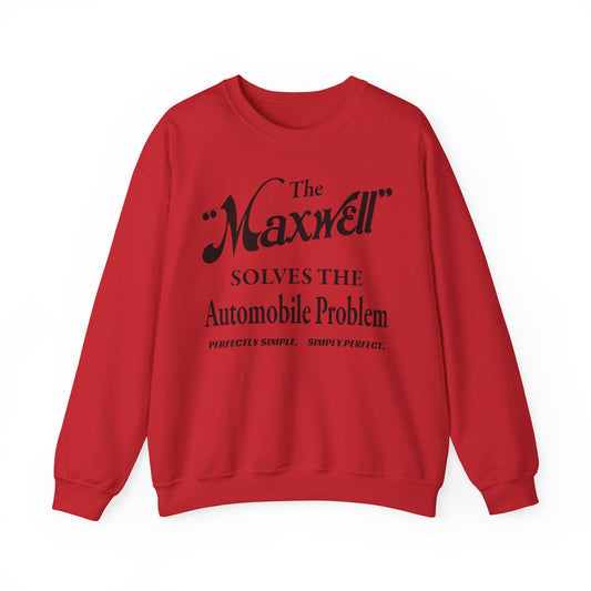 Maxwell Briscoe Motor Club - Sweatshirt, Unisex Crewneck Pullover, Retro Car Lover Gift, Cozy Casual Wear, Perfect for Car Shows