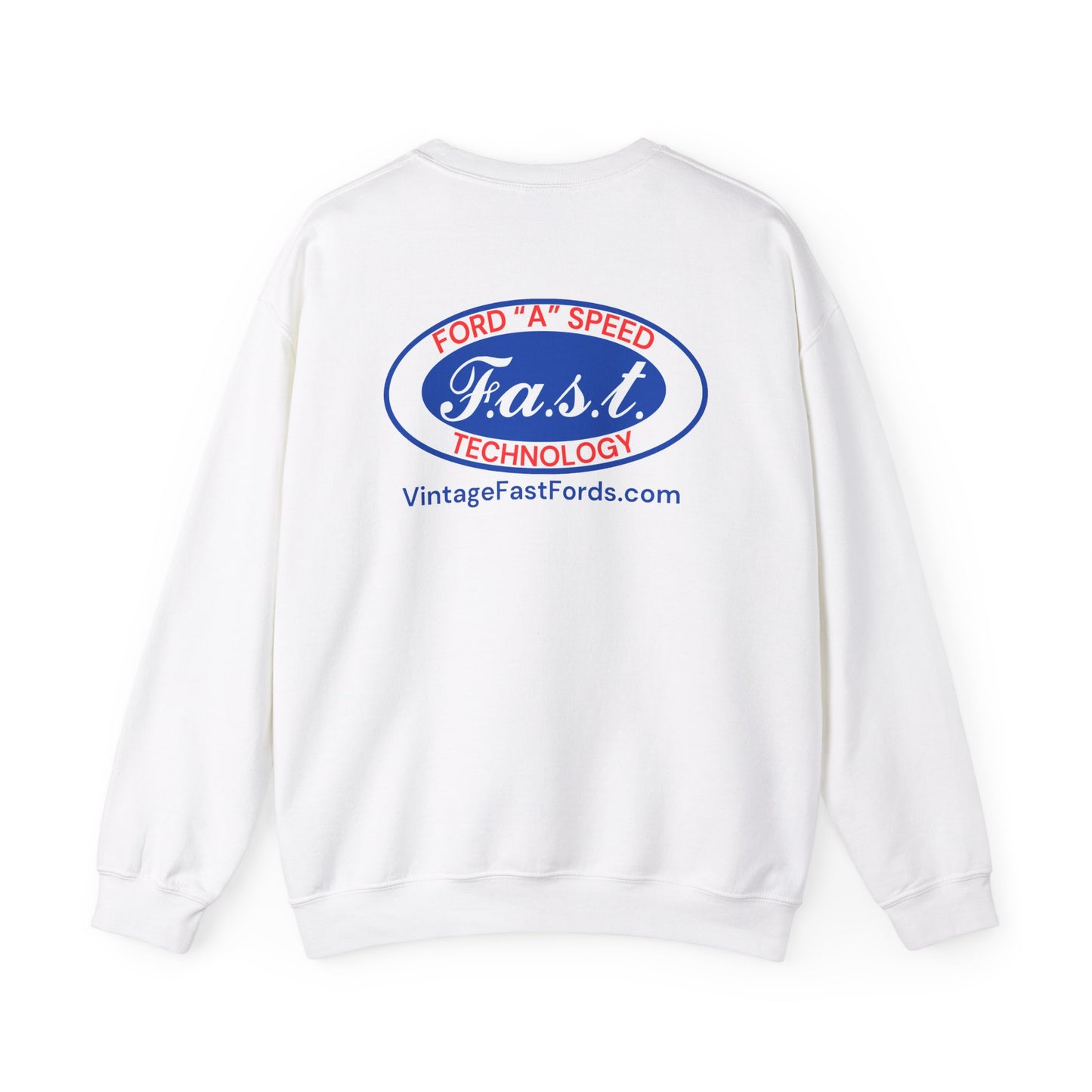 F.A.S.T. Ford "A" Speed Technology (front & back logo) Unisex Crewneck Sweatshirt