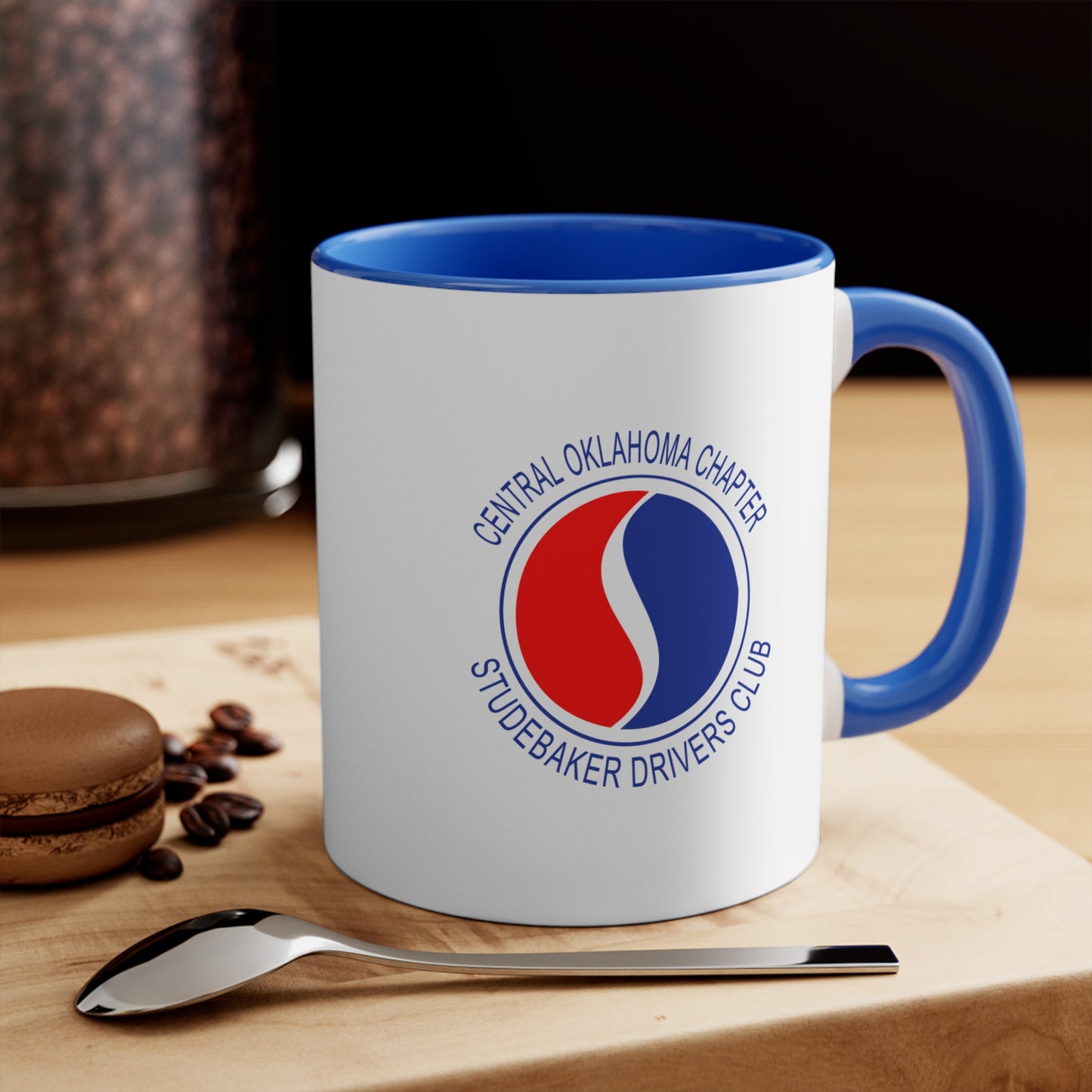 Central Oklahoma Chapter Studebaker Drivers Club Accent Mug — Central Oklahoma Chapter Logo