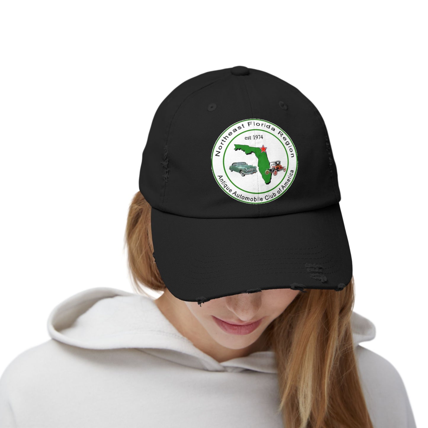 Northeast Florida Region AACA Unisex Distressed Cap
