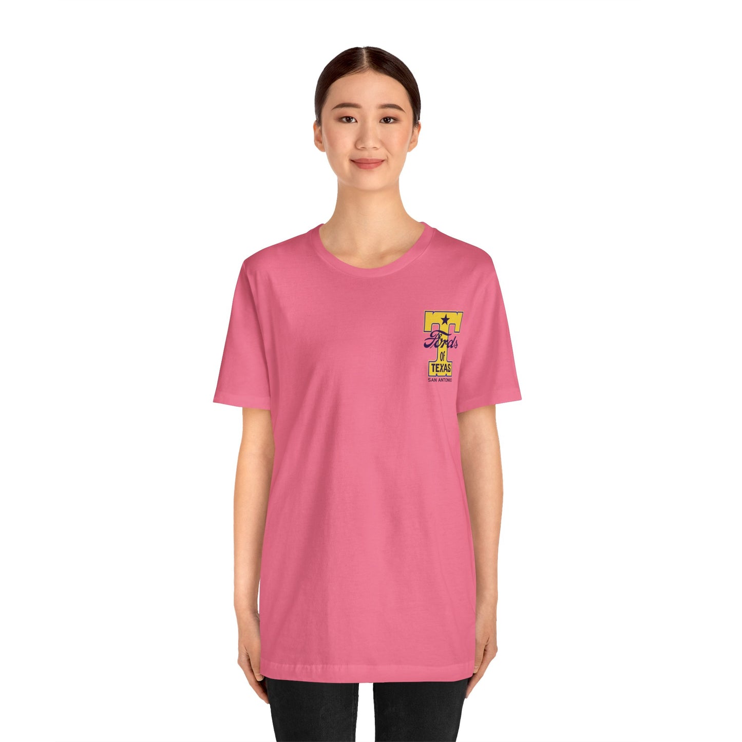 T Fords of Texas (front and back print) Unisex Jersey Short Sleeve Tee