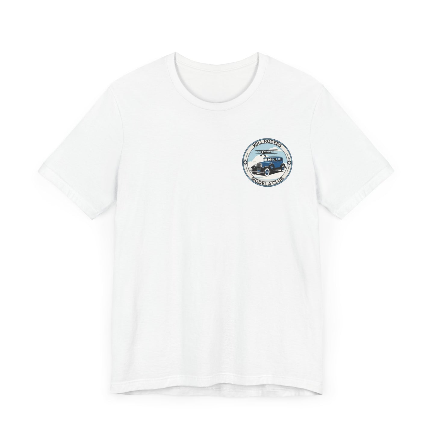 Will Rogers Model A Club (small front logo) Unisex Jersey Tee