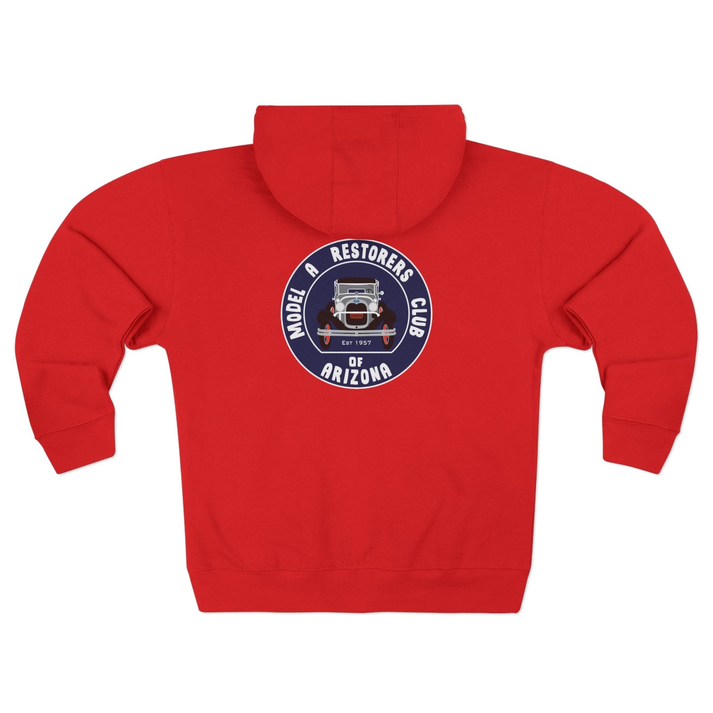 MARC of Arizona Unisex Zip Hoodie - Model A Restorers Club Arizona