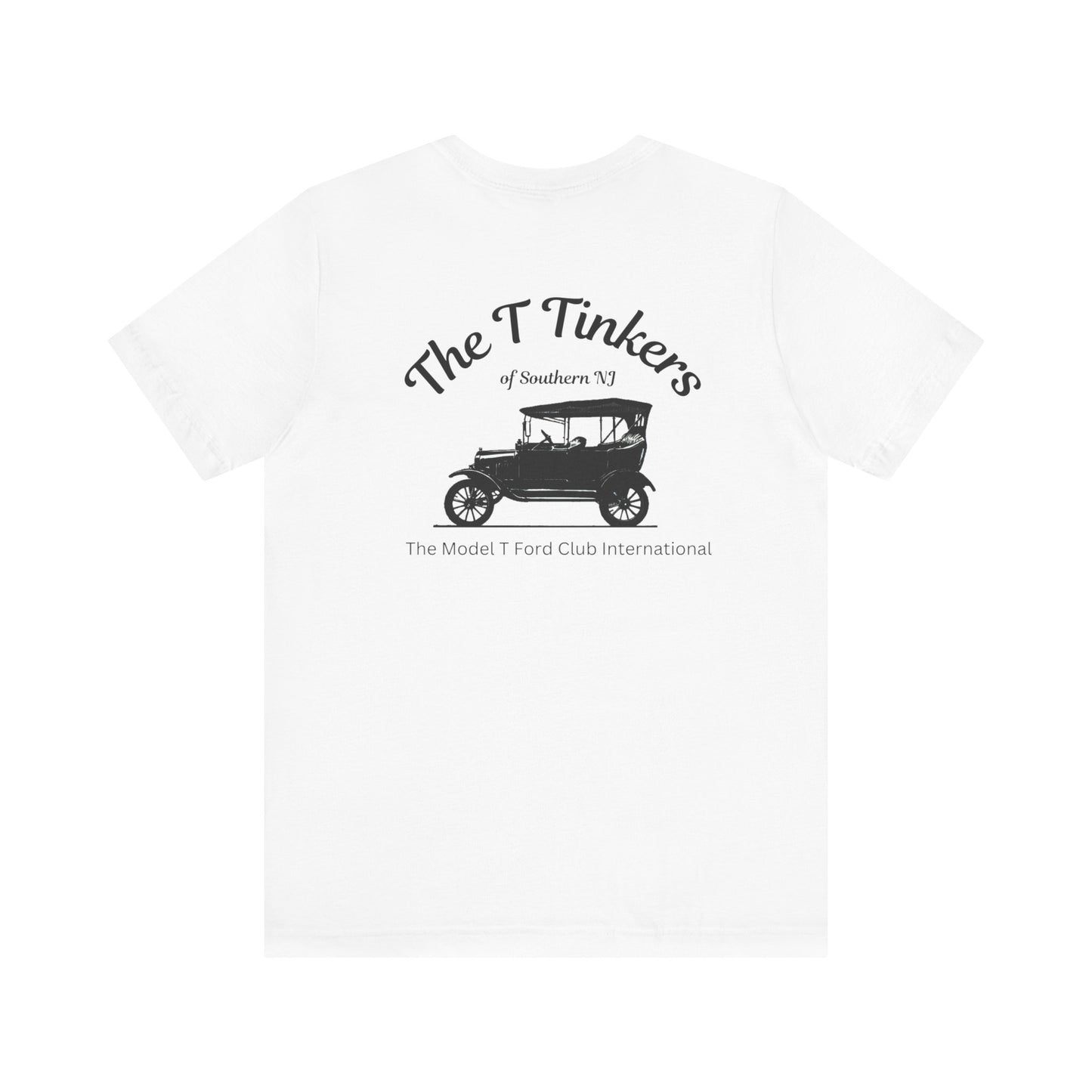 The T Tinkers of Southern NJ (front and back print) Unisex Jersey Short Sleeve Tee