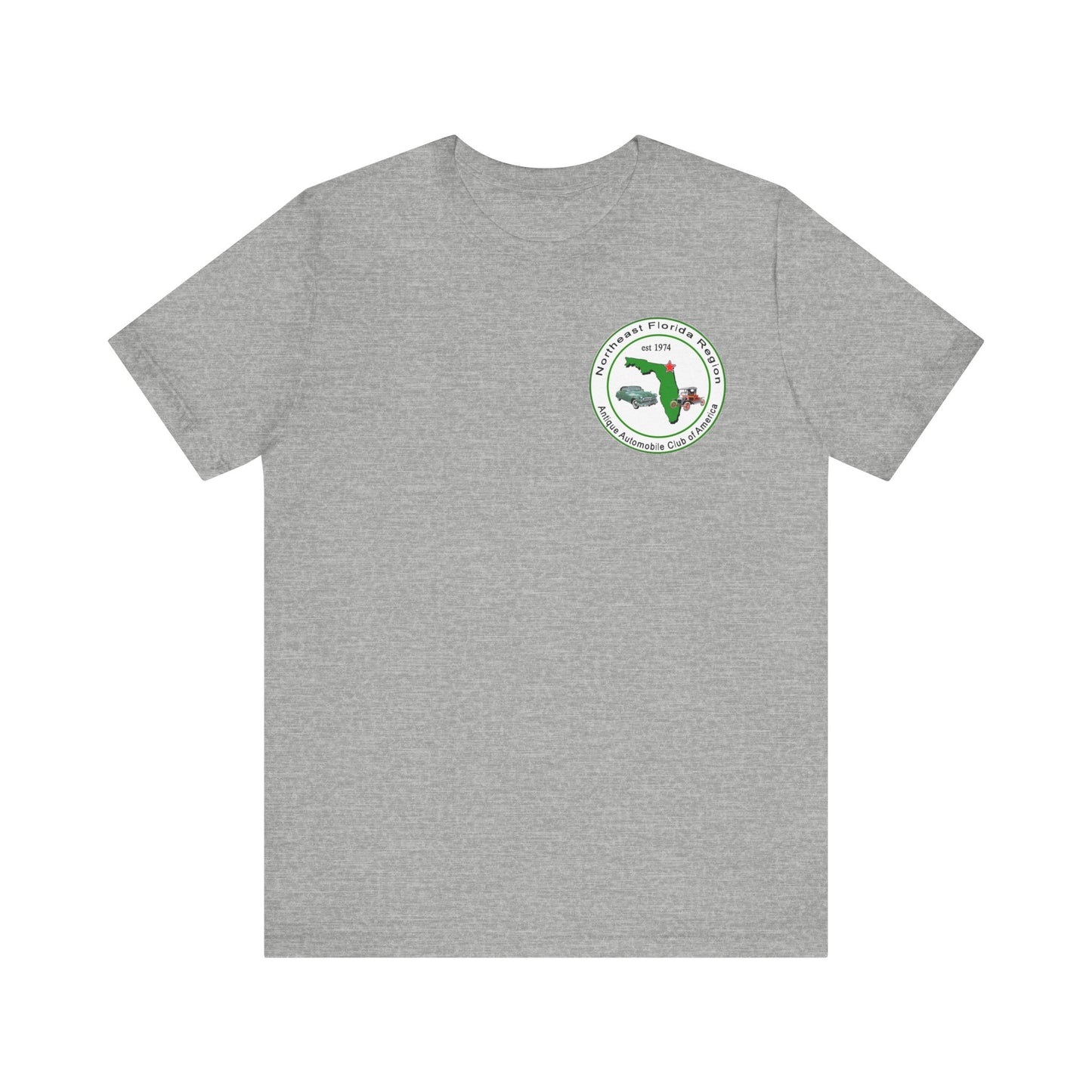 Northeast Florida Region AACA (front and back logos) - Unisex Jersey Shirt for Car Enthusiasts