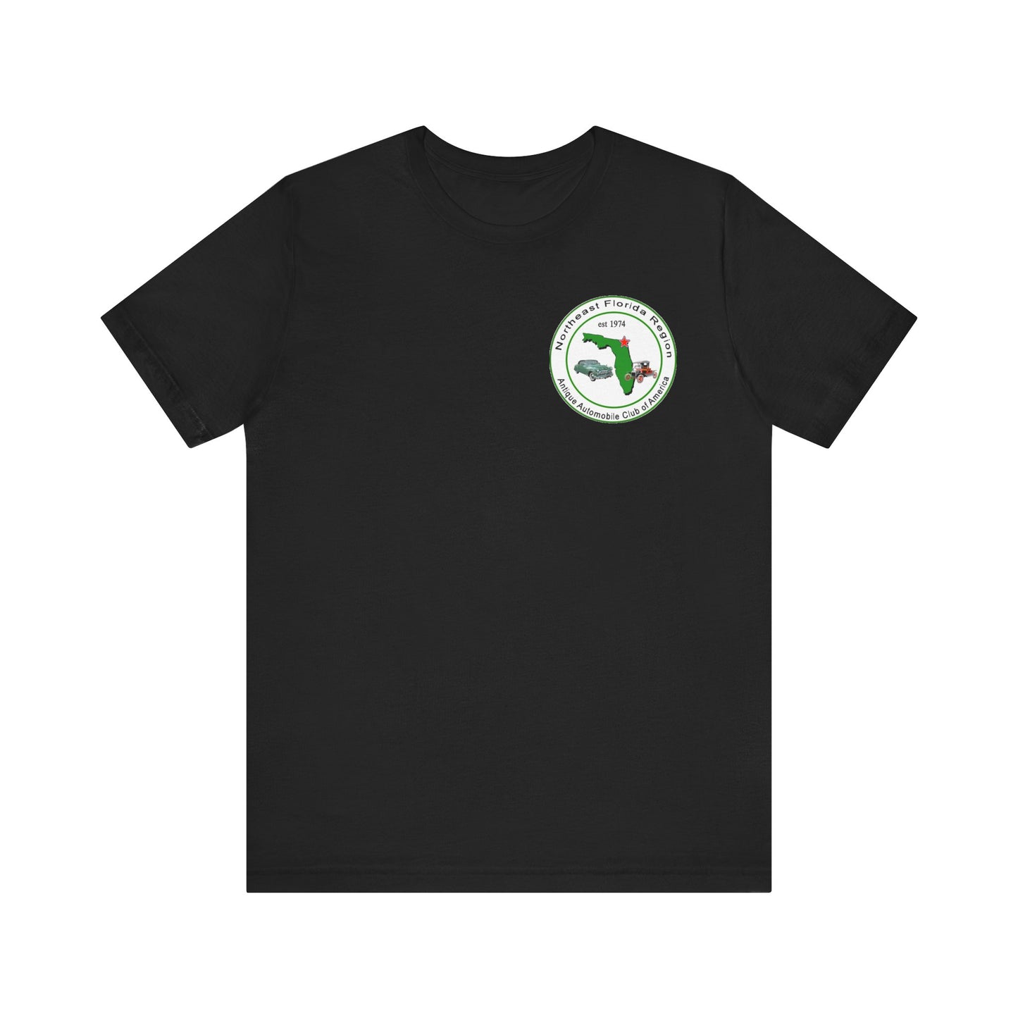 Northeast Florida Region AACA (small front logo) Unisex Jersey Tee - Perfect for Events & Gatherings