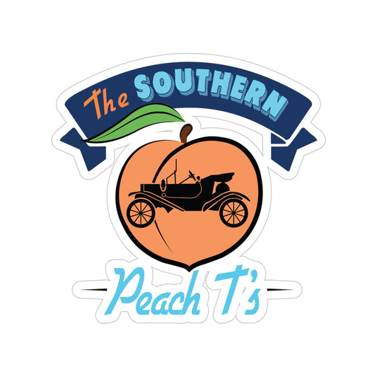 The Southern Peach T's Transparent Outdoor Stickers, Die-Cut, 1pcs