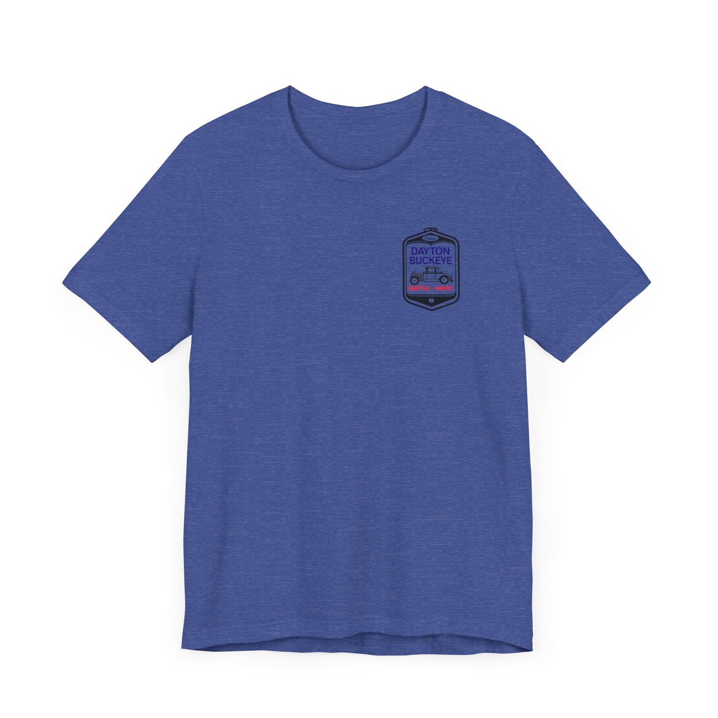 Dayton Buckeye (front and back logo) Unisex Jersey Short Sleeve Tee