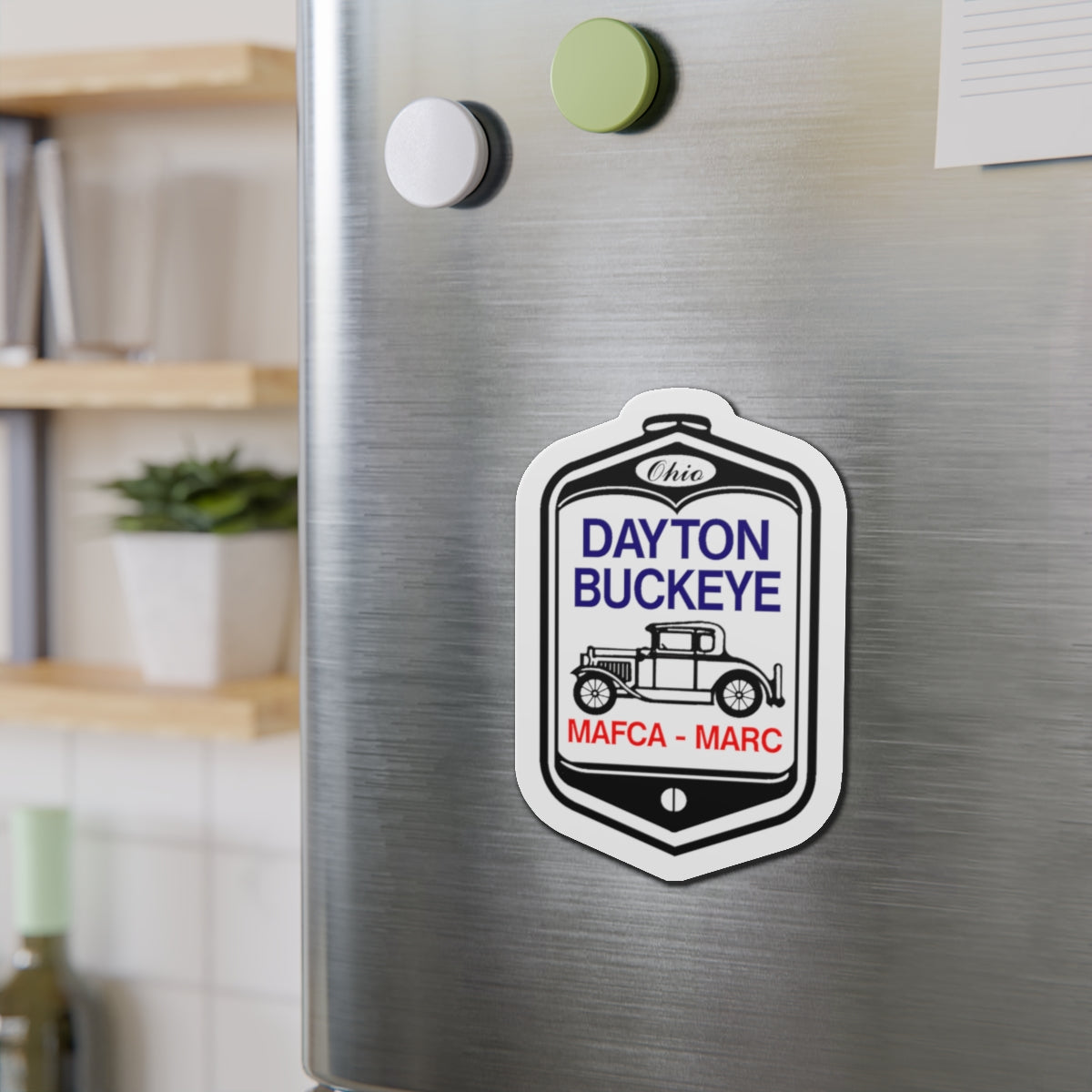 Dayton Buckeye Model A Ford Club - Vintage Die-Cut Magnet