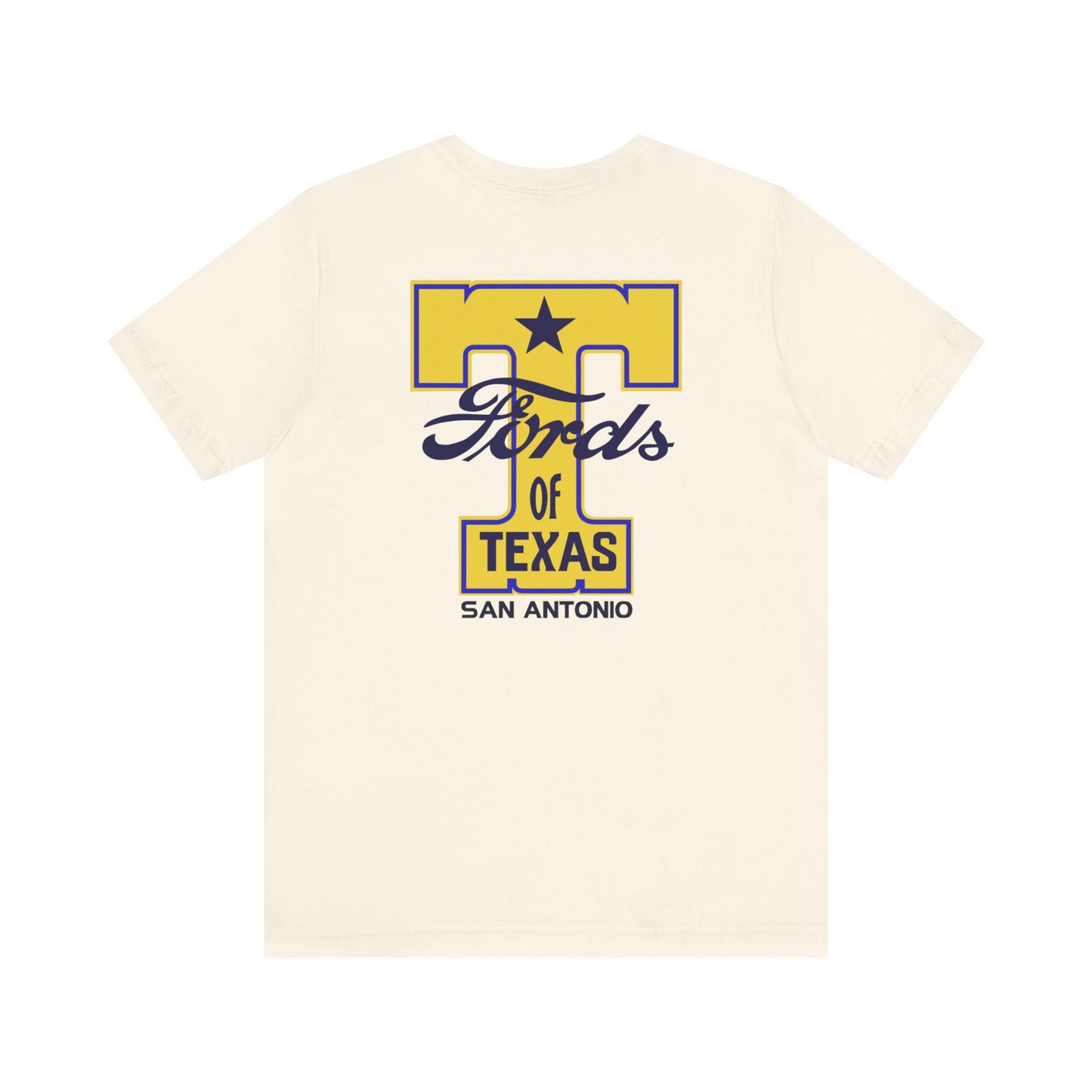 T Fords of Texas (front and back print) Unisex Jersey Short Sleeve Tee