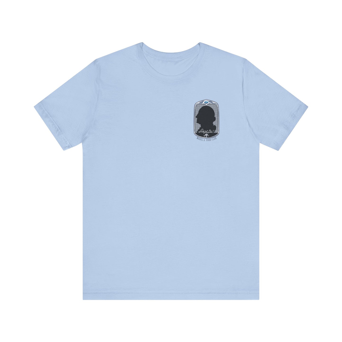 George Washington Model A Ford Club (front and back black logo) Unisex Jersey Short Sleeve Tee