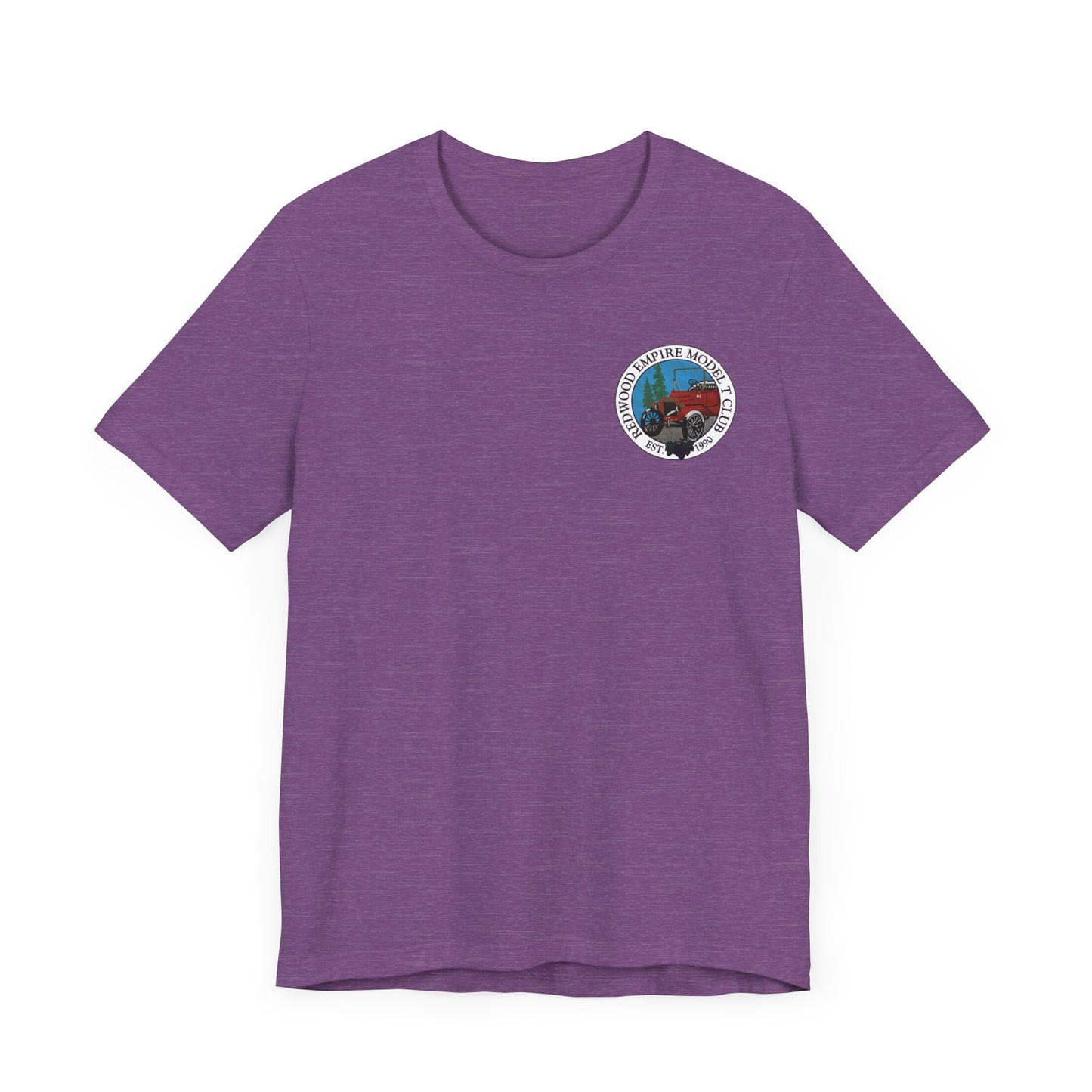 Redwood Empire Model Club (front and back logo) Unisex Short Sleeve Tee - Vintage Style Graphic T-Shirt