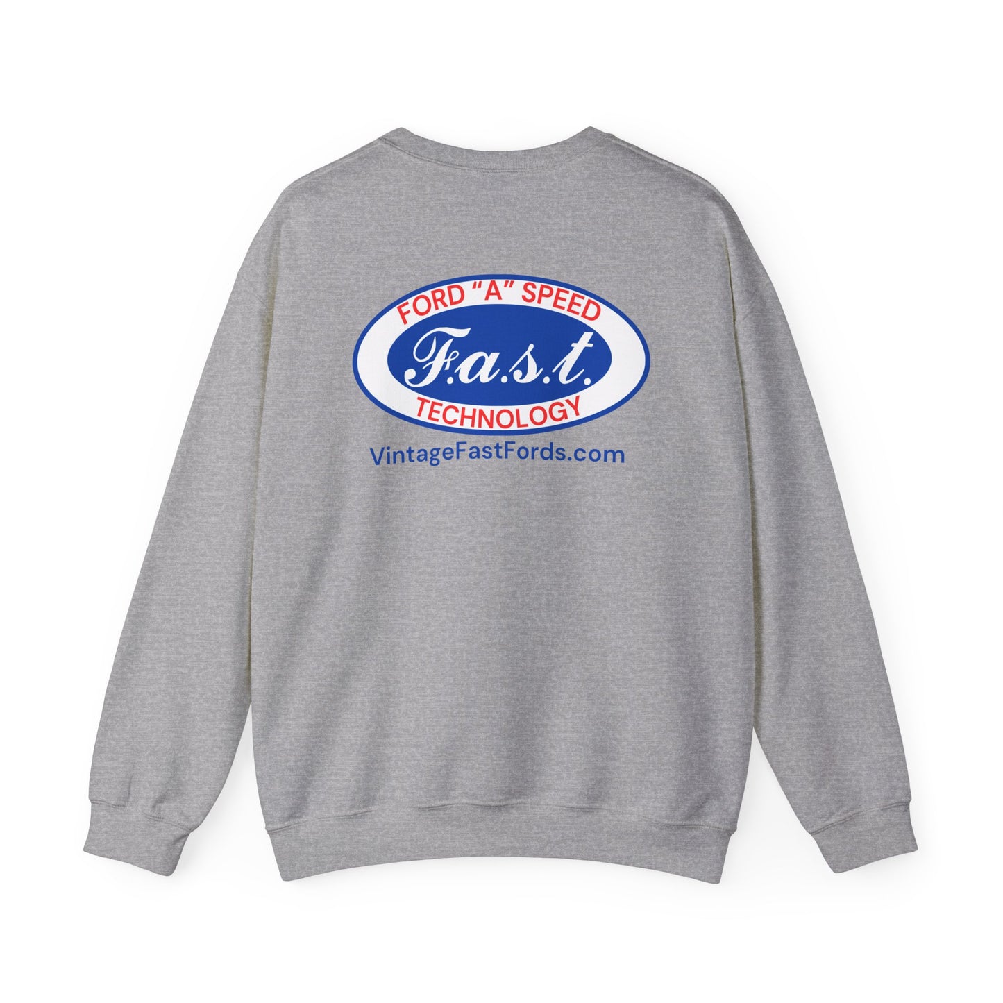 F.A.S.T. Ford "A" Speed Technology (front & back logo) Unisex Crewneck Sweatshirt